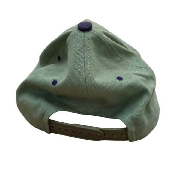 Vintage Santa Anita Randicap snap back baseball cap purple/teal cotton 1990s - Picture 4 of 5